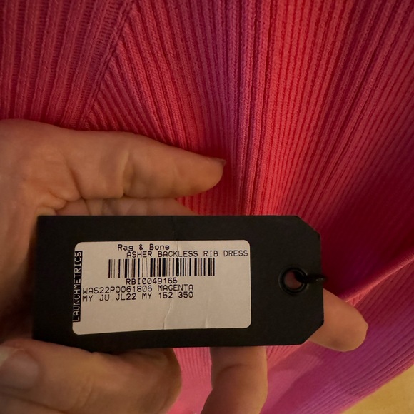 Rag & Bone Asher Backless Pink Midi Dress New With Tags - Picture 4 of 5